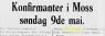 Aslaug Jenssen - Confirmation Notice