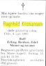 Ragnhild Kristiansen - dødsannonse 1990
